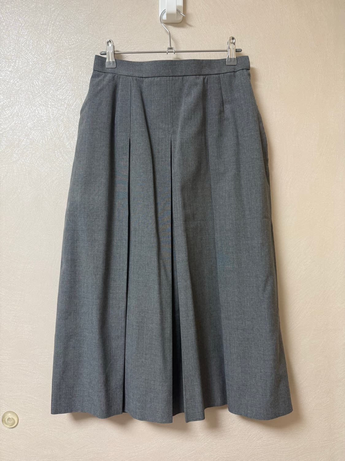 vintage pleats gray skirt 상품이미지2