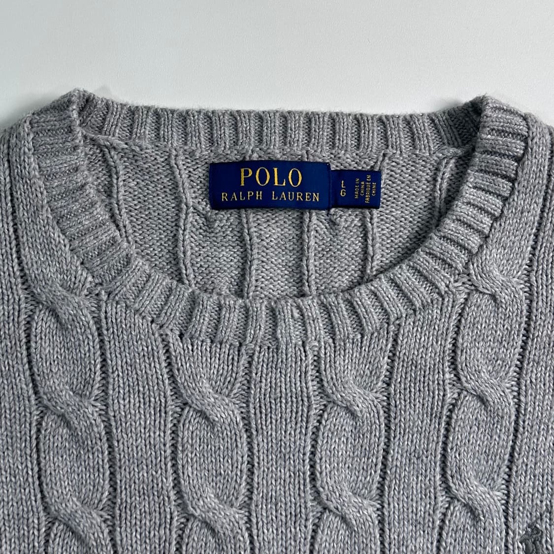 폴로 랄프로렌 그레이 케이블 니트  상품이미지4