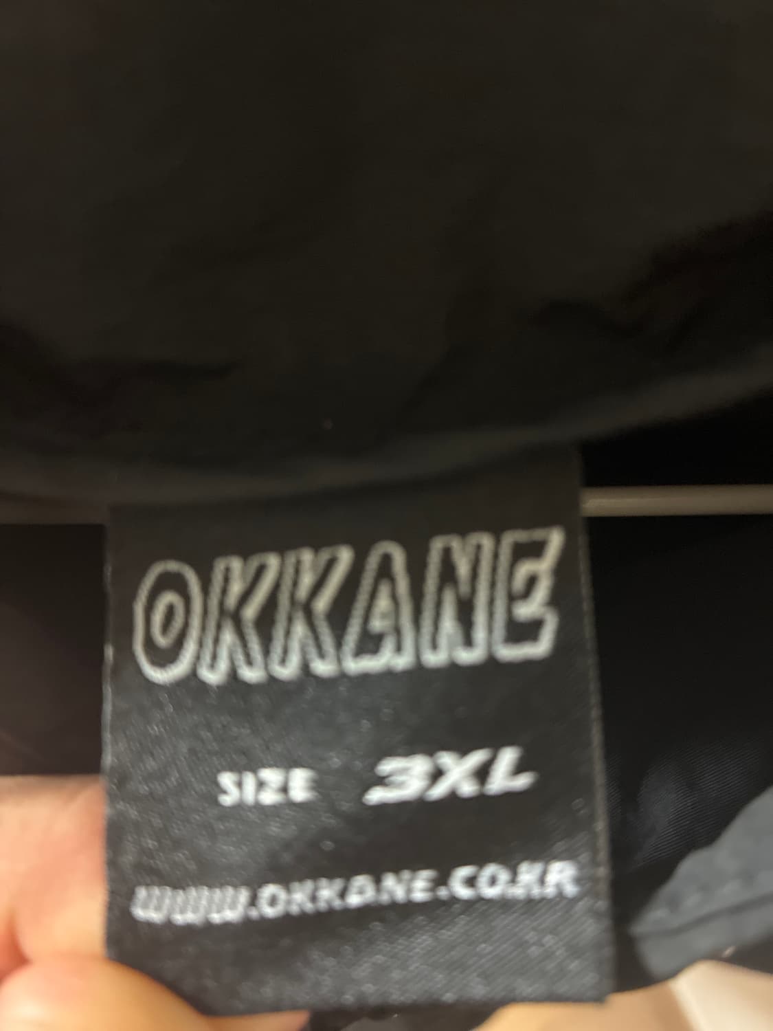 OKKANE 블랙 후드 바람막이 3XL 상품이미지2