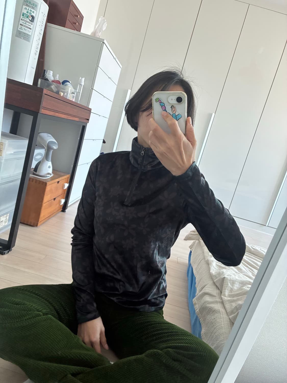 [데드스탁/새상품] Amomento 플라워 하프집 롱슬리브 🌸 상품이미지6