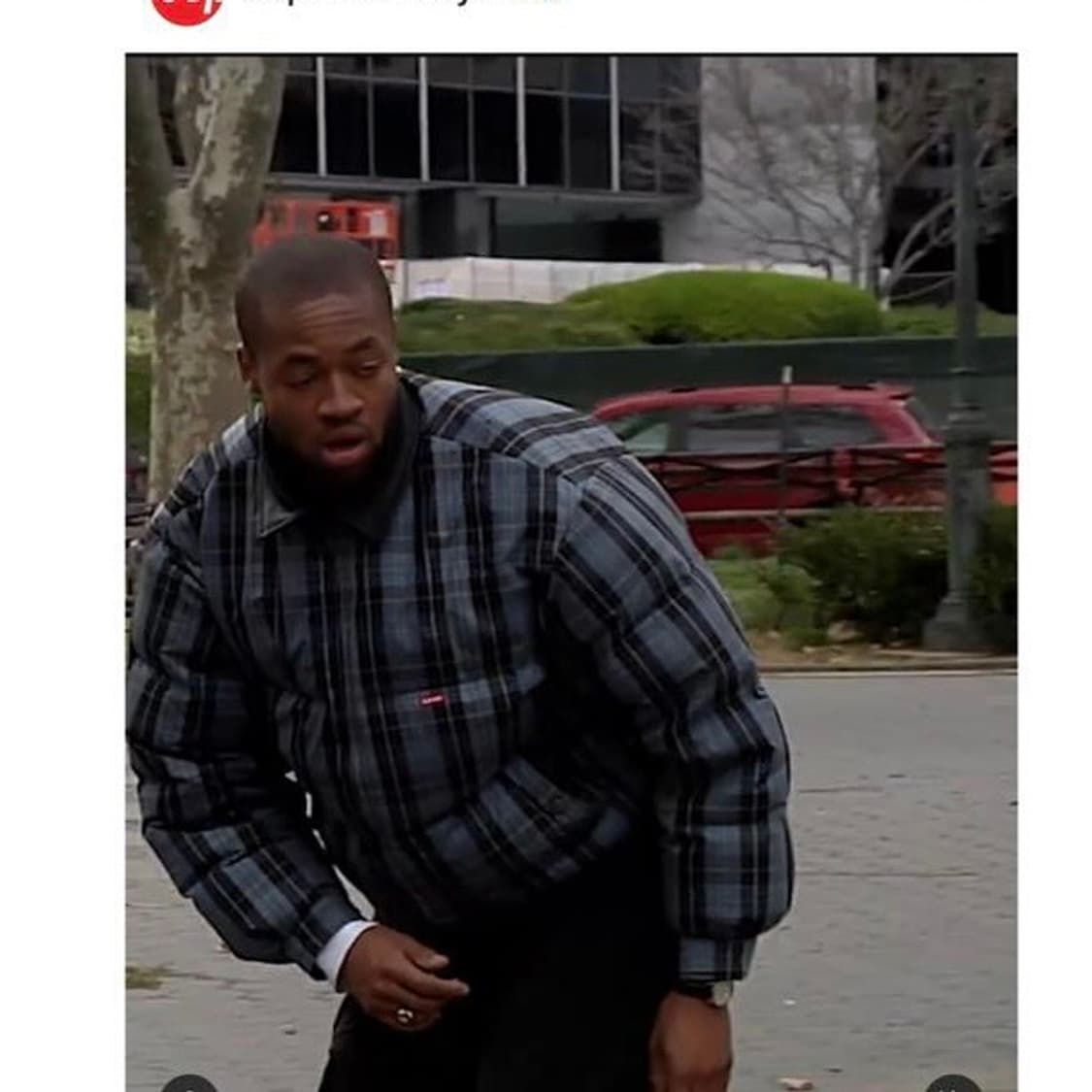 슈프림 레더카라 체크 퍼피 패딩 상품이미지1