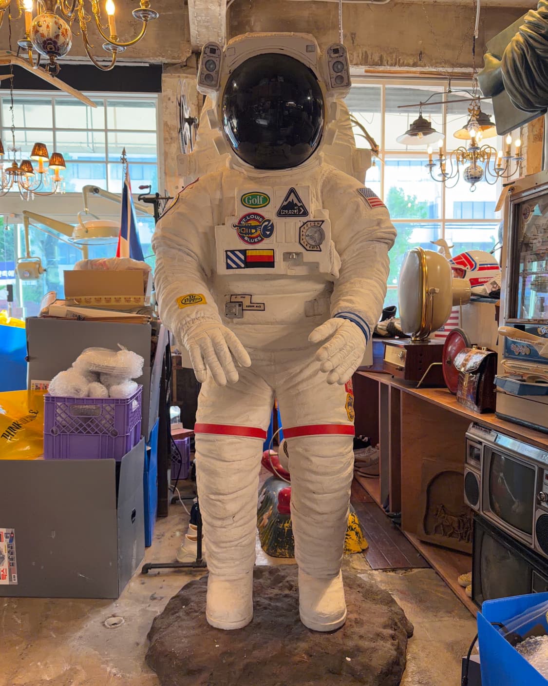 급처 2미터 대형 우주인 조형물 상품이미지2