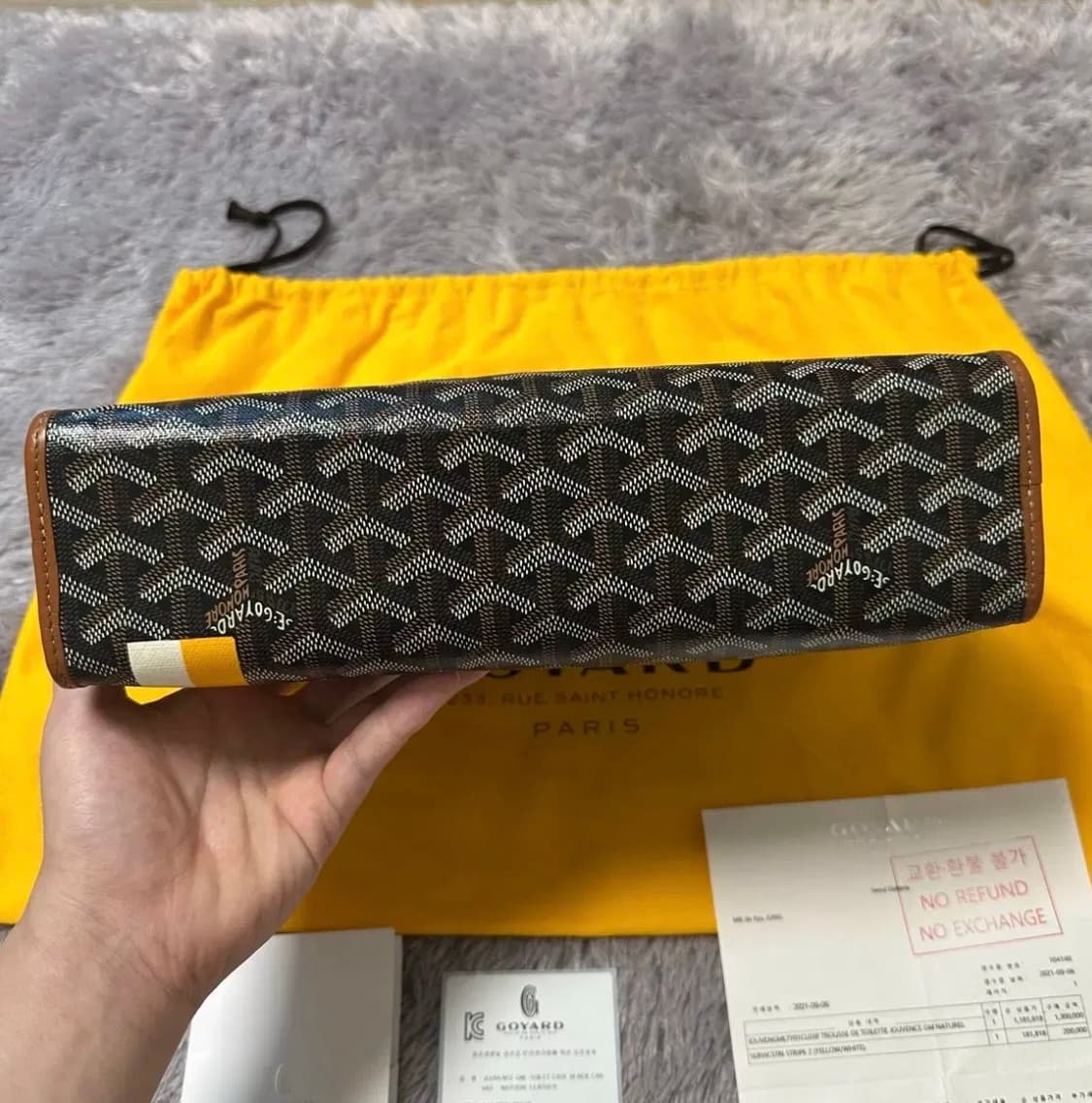 [GM] 고야드 마카쥬 쥬방스 클러치 블랙탄 상품이미지3