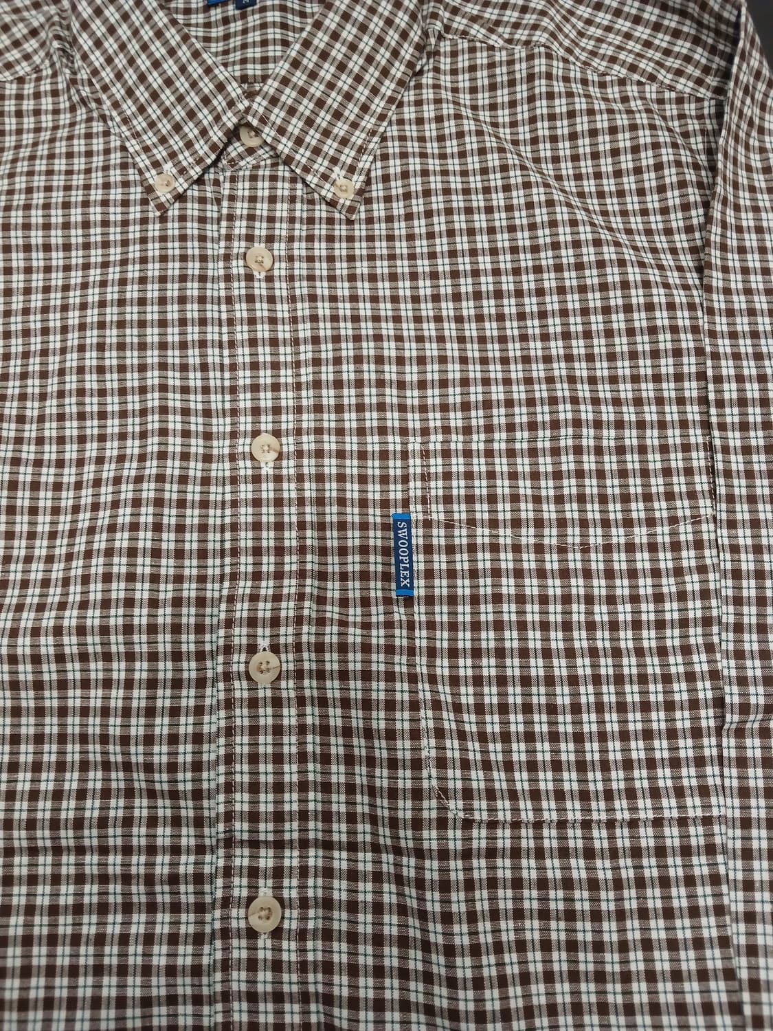 Swooplex 브라운체크 셔츠 상품이미지2
