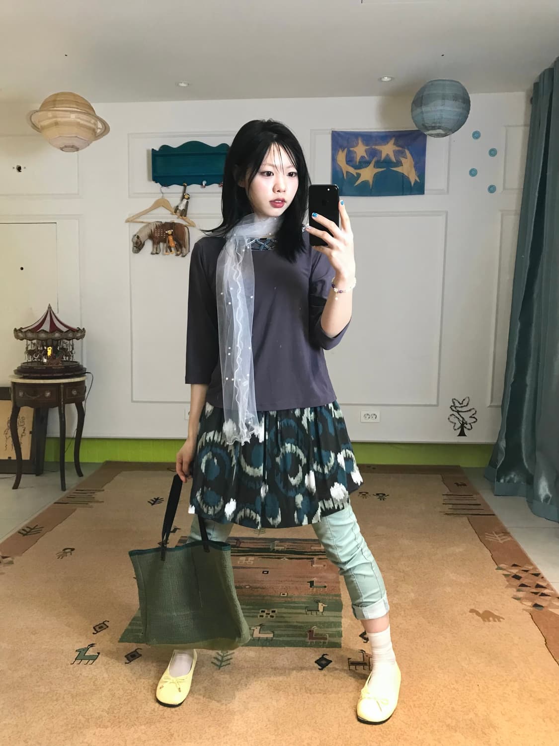은근히 반복되는 민트 컬러 포인트가 귀여운••🍵🧩 상품이미지1