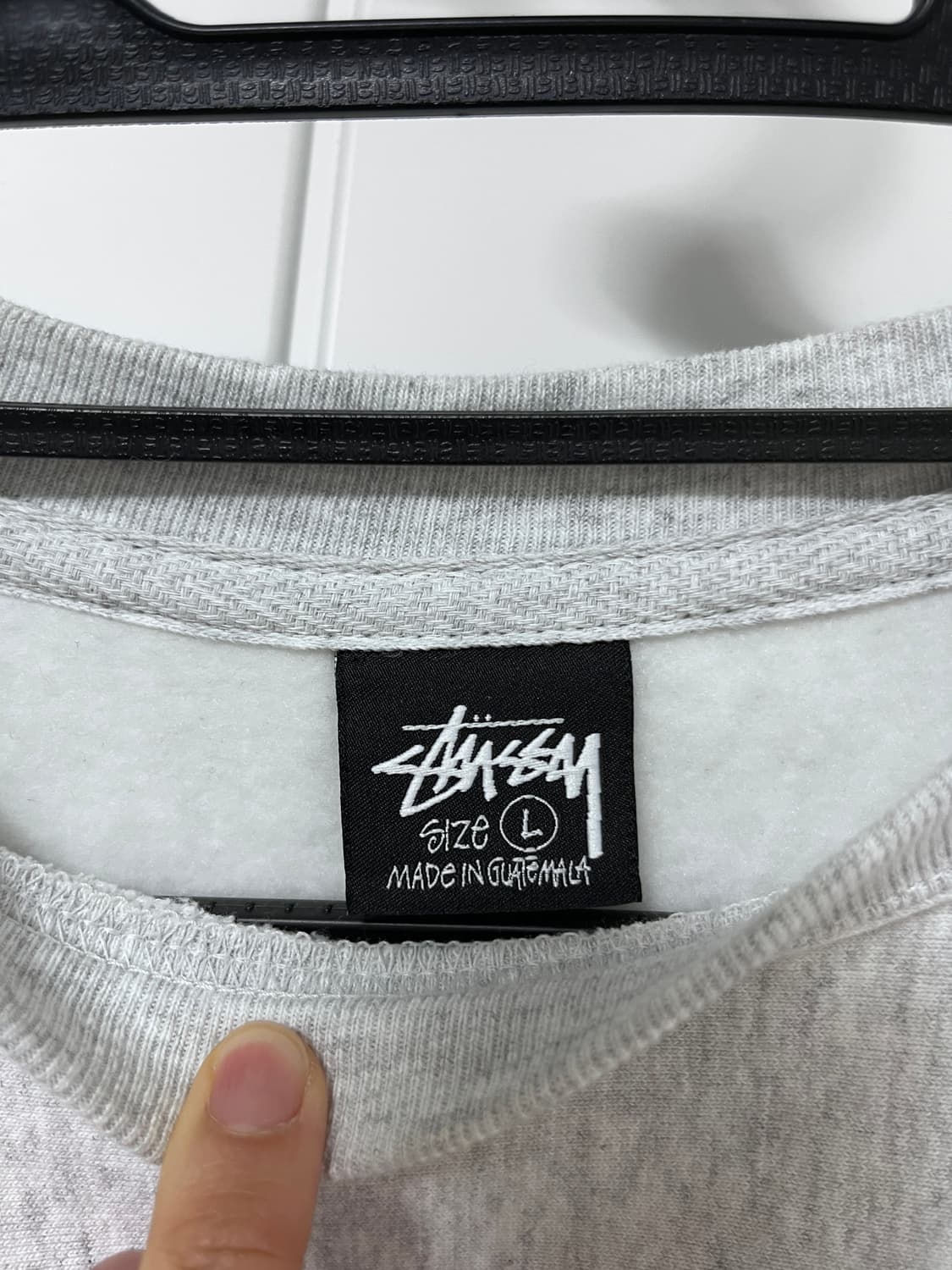 스투시 스포츠 도트 애쉬 헤더 맨투맨 싸게 팝니다. 상품이미지4