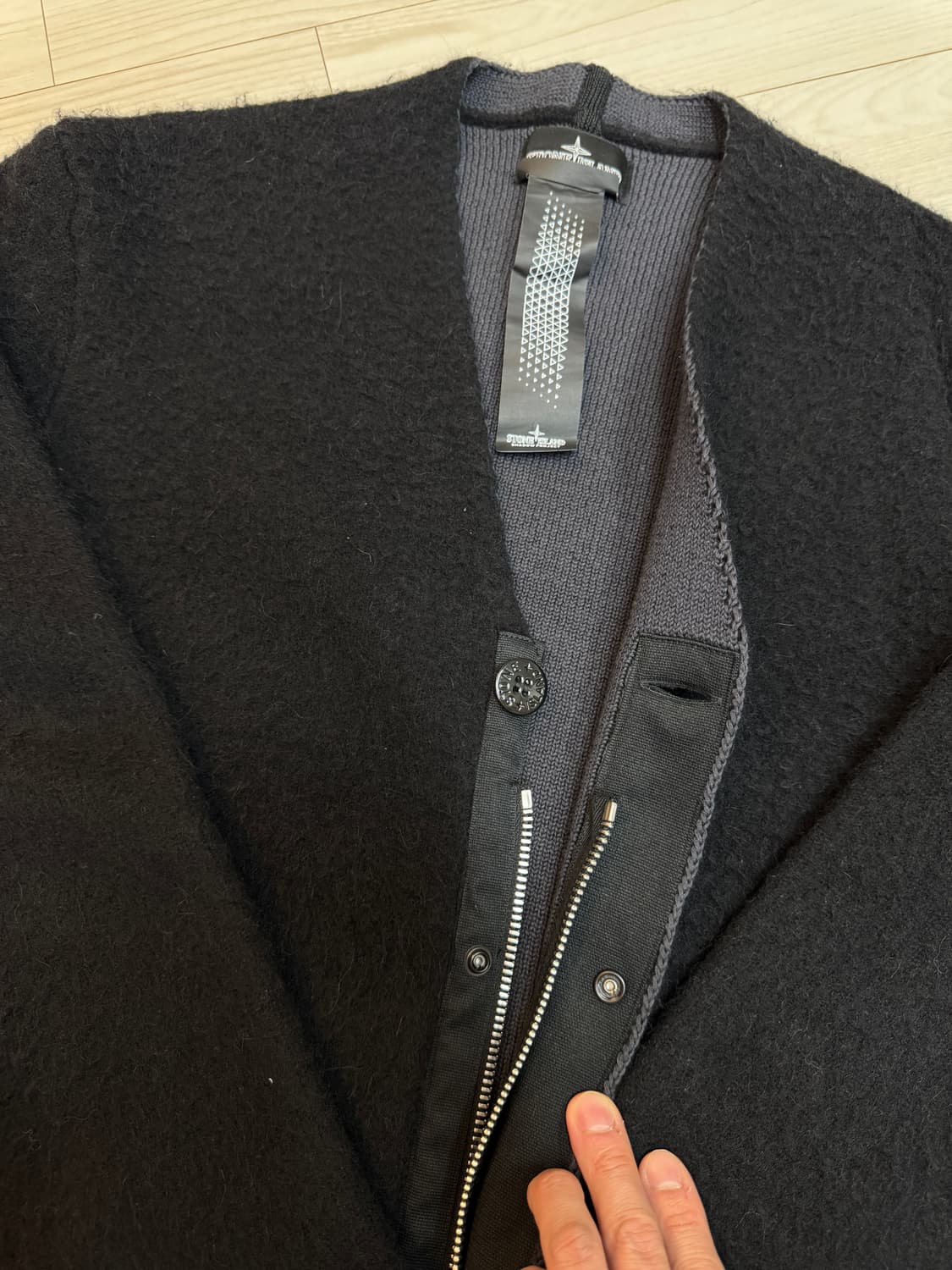 스톤아일랜드 쉐도우 프로젝트 가디건 블랙 M 상품이미지2