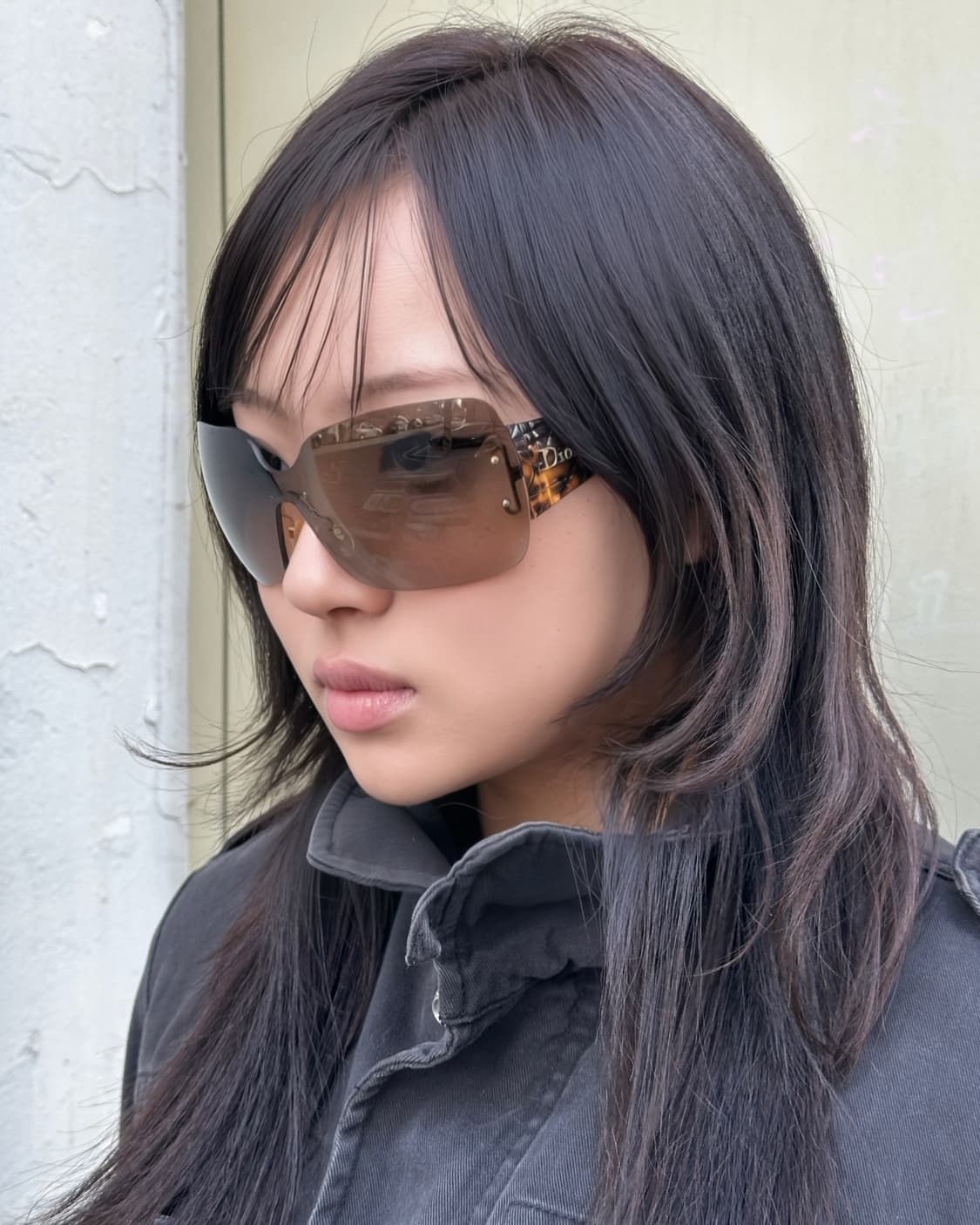 00s 디올 XL 치타 프린트 빅 선글라스 상품이미지1