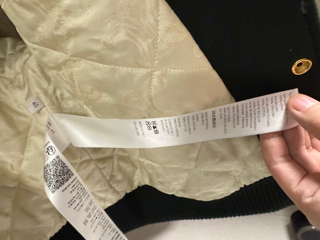 셀린느 25fw 트리옹프 바시티 테디자켓 상품이미지6