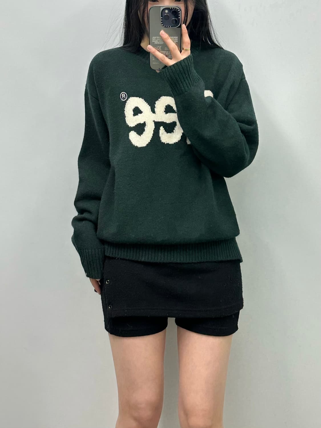 Lee 리 빅로고 그린 니트 상품이미지1
