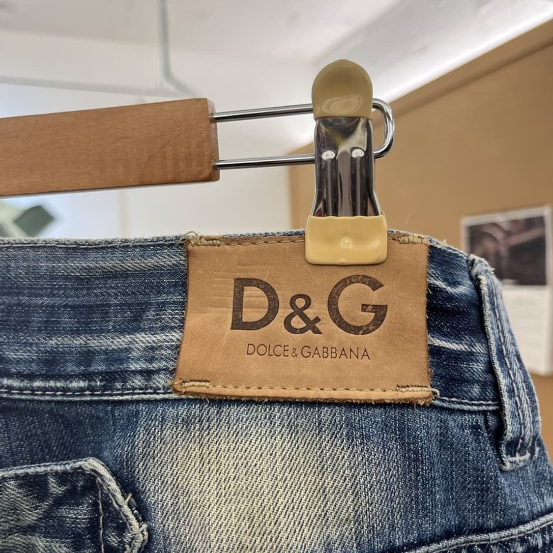 돌체앤가바나 레트로 와이드 부츠컷 데님팬츠 32인치 C10484 상품이미지5