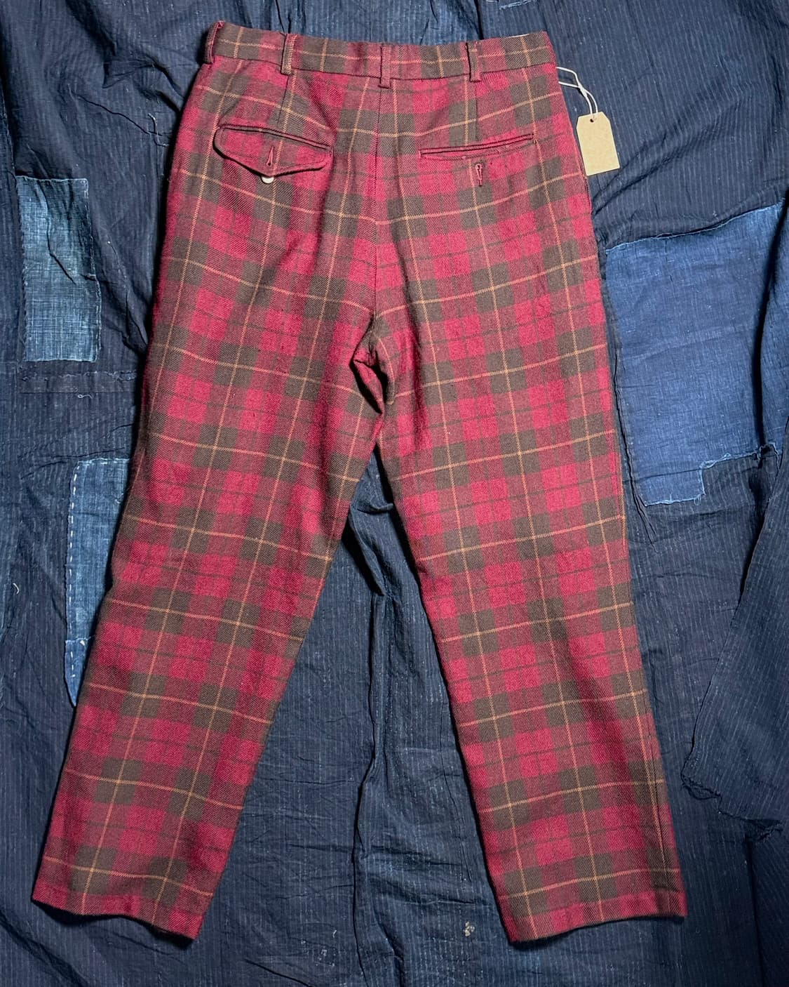 90‘s 폴로 랄프로렌 플래드 체크 울 팬츠 33 상품이미지6