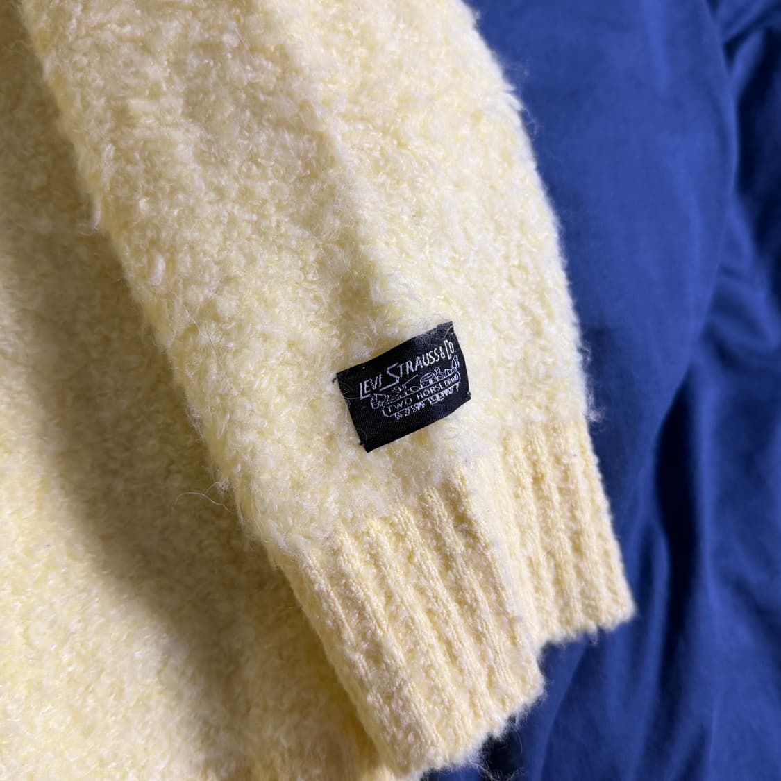 (M) 리바이스 코잇 박시 알파카 가디건 옐로우 상품이미지4