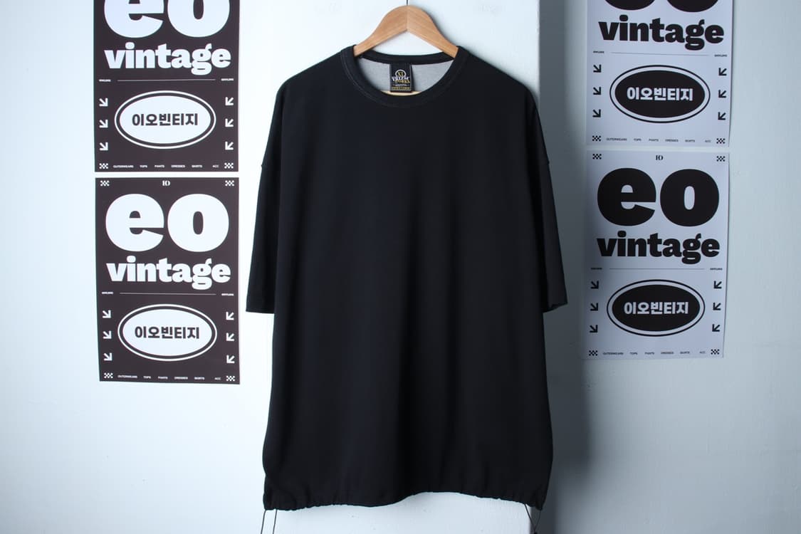 (XL-2XL) 프리즘웍스 반팔 티셔츠 빅사이즈 스트링 무지-H32148 상품이미지2