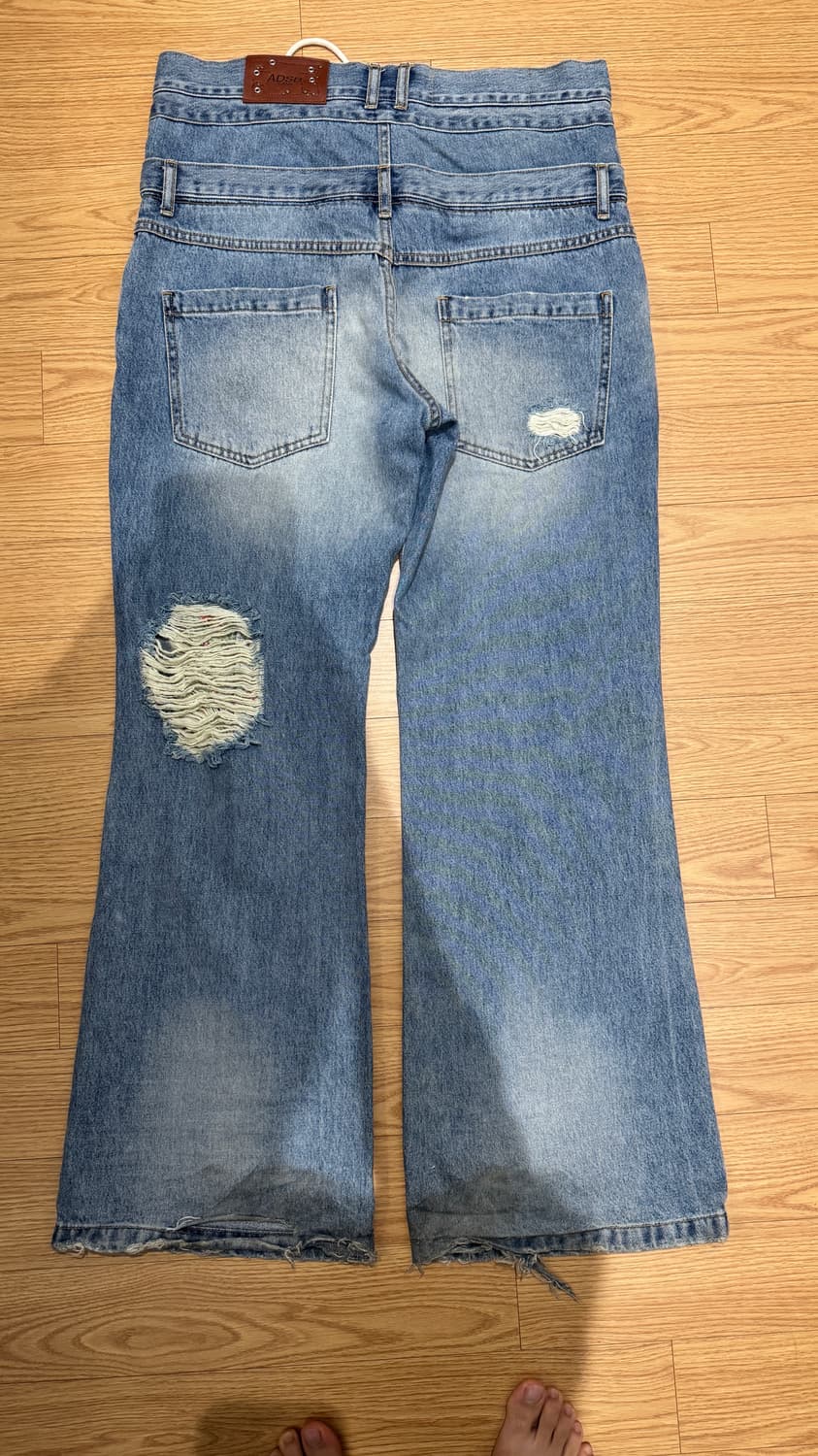 앤더슨 벨 BERIA STRING DOUBLE WAIST JEANS 상품이미지2