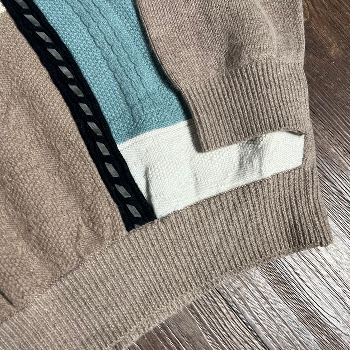 [JPN] 빈티지 컬러블록 니트 상품이미지3