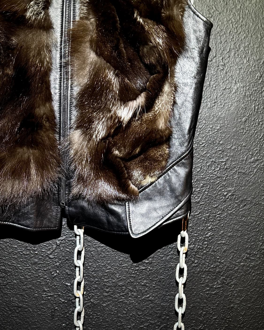 Fox Fur & Sheepskin Leather Vest 상품이미지7