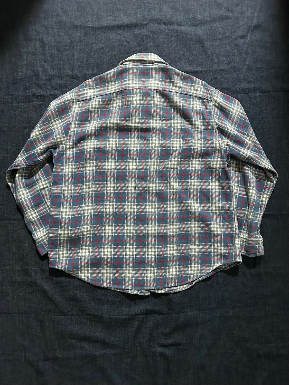 90s Levis 화이트탭 플란넬 체크 셔츠 상품이미지9