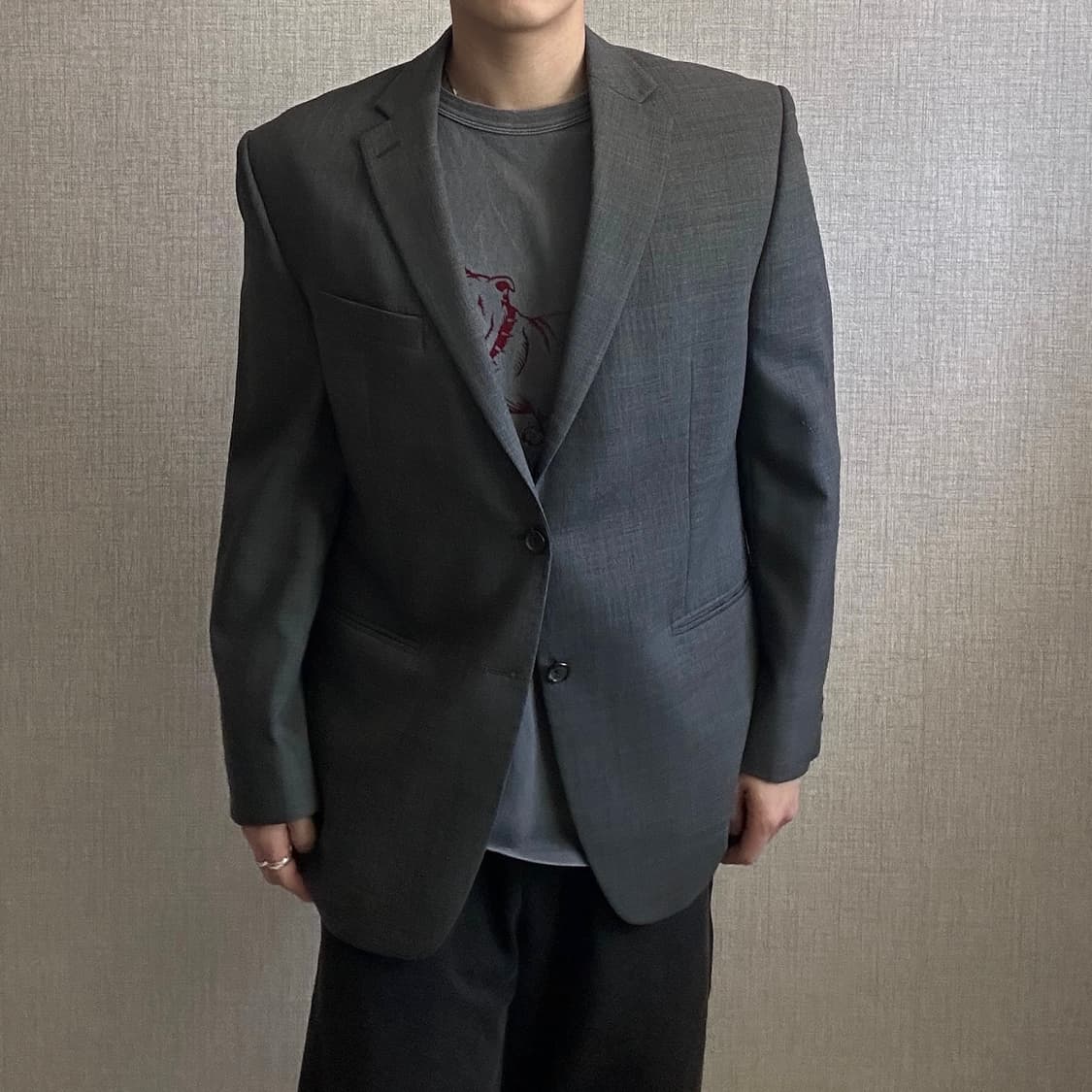 폴로 랄프로렌 그레이 투버튼 블레이저 자켓 상품이미지2