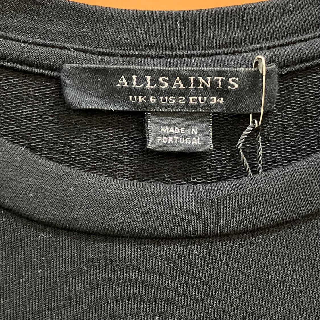 올세인츠 블랙 셔링 롱슬리브 34 상품이미지2