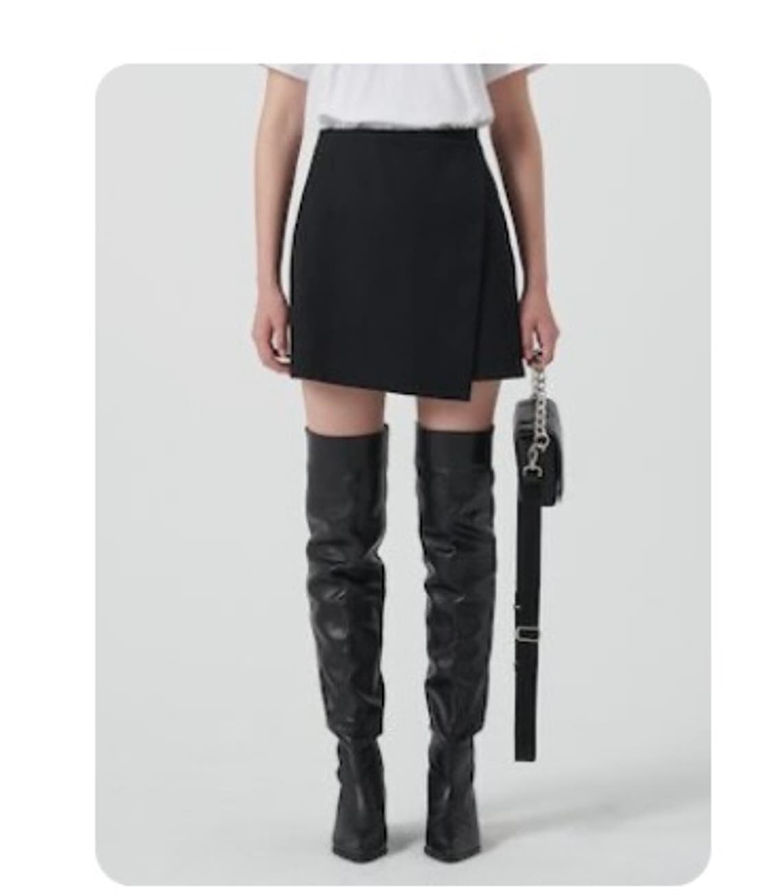 준지여성 junn.j 랩스커트 쇼츠 36 새상품 상품이미지1