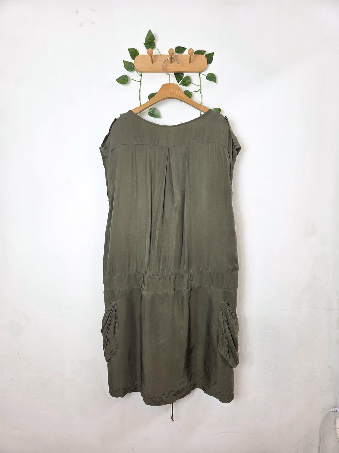 카키 사이드포켓 원피스 상품이미지4