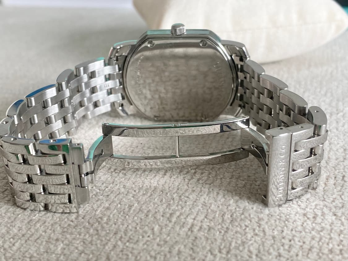 티파니 마크 쿠페 세컨 핸즈 스틸 남성용 쿼츠 라지 상품이미지10