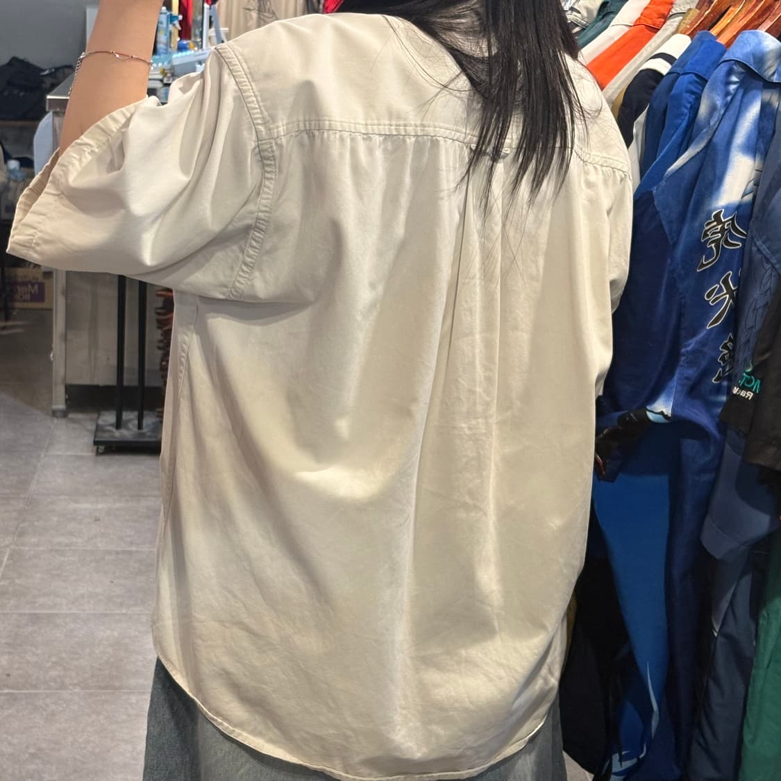 [NO.9] 칼하트 반팔 셔츠 베이지 상품이미지4