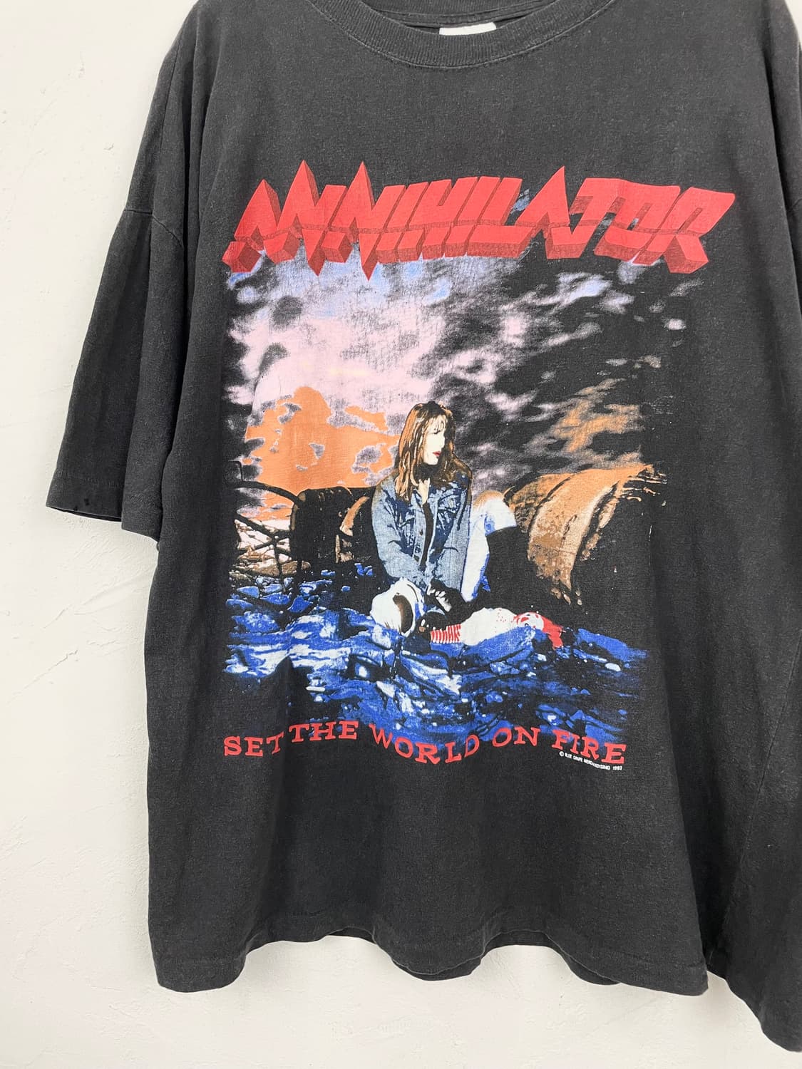 1993 ANNIHILATOR 투어 티셔츠 상품이미지2