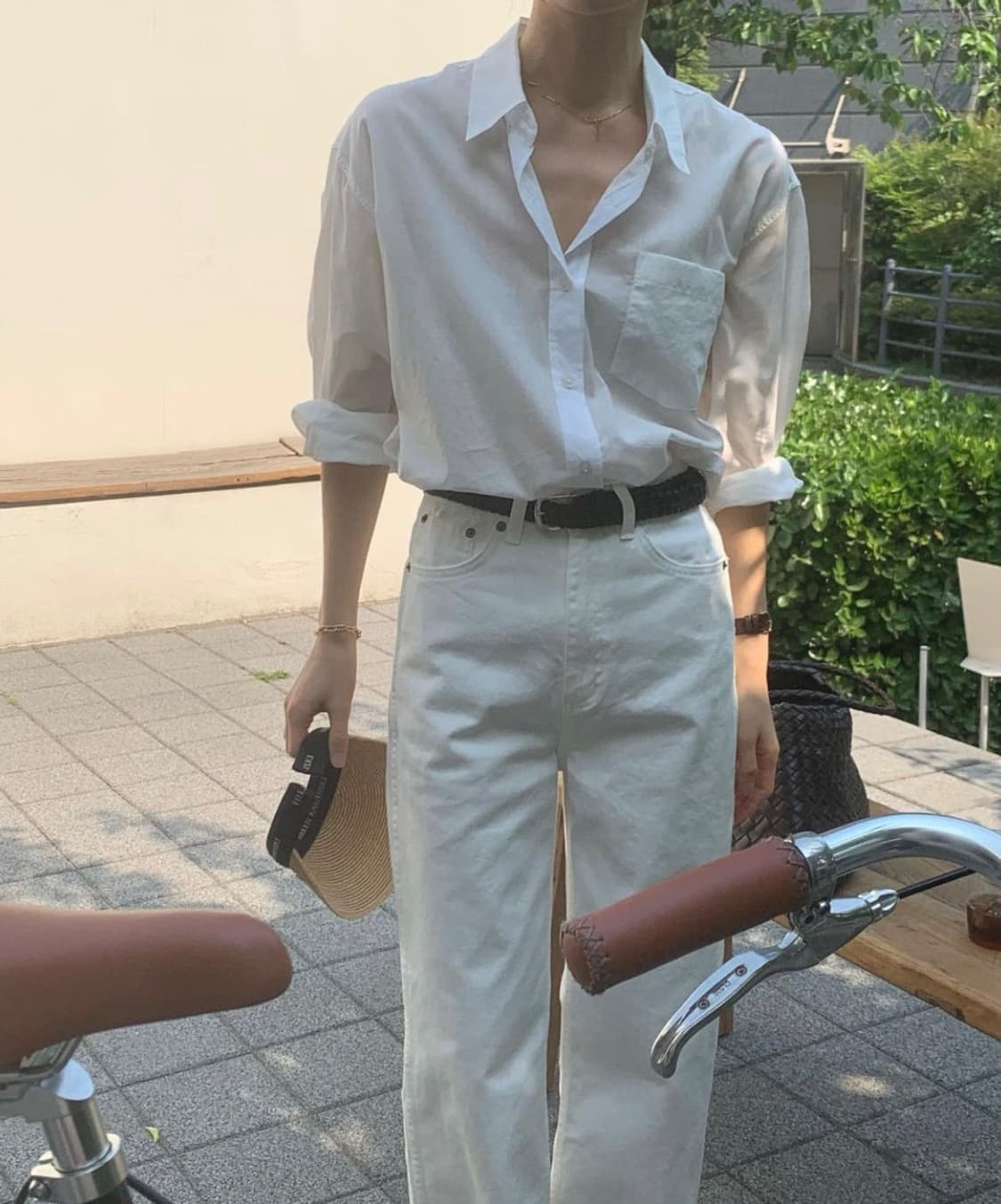 BR 레스 와이드 데님 하이웨스트 팬츠 상품이미지2