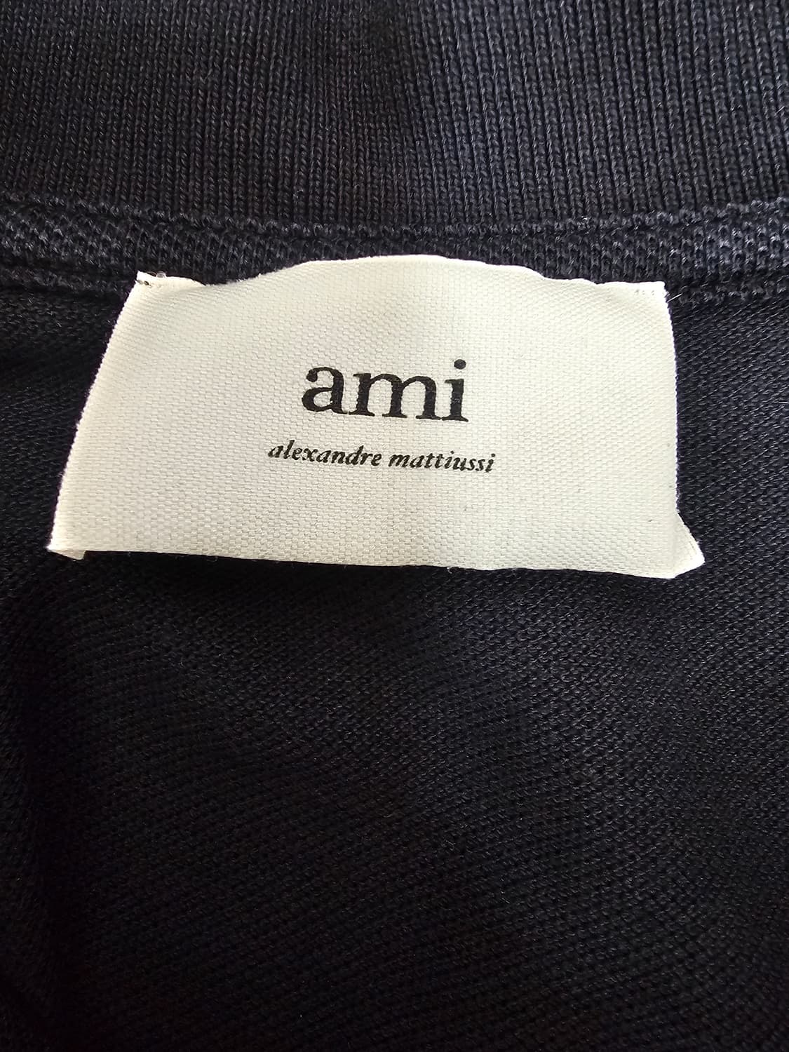 아미 스몰로고 블랙 반팔카라티 XL 상품이미지3