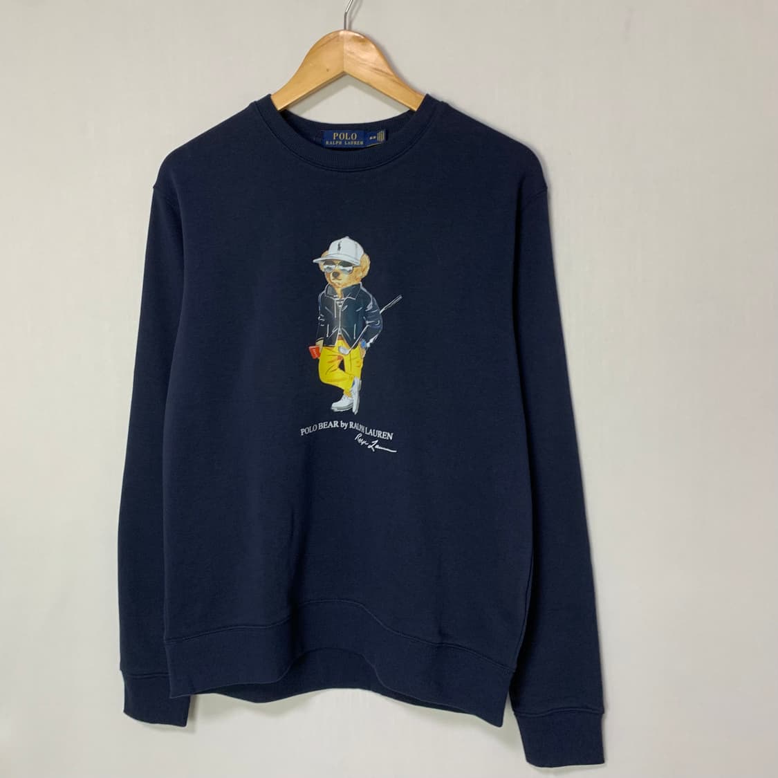 폴로 랄프로렌 골프 베어 맨투맨 네이비 롱슬리브 빈티지 곰돌이 M 상품이미지2