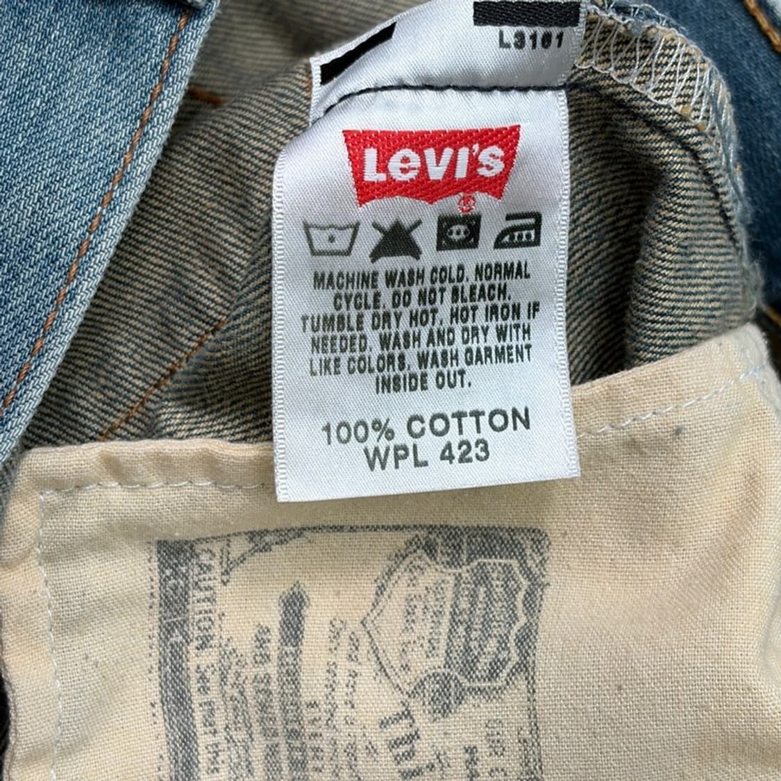 LEVI'S 501 버튼플라이 라이트 워싱진 34X32 상품이미지6