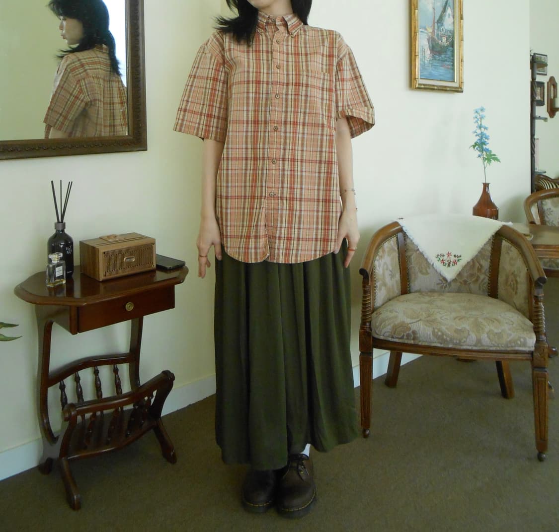 선셋 체크 엉클 셔츠 상품이미지1