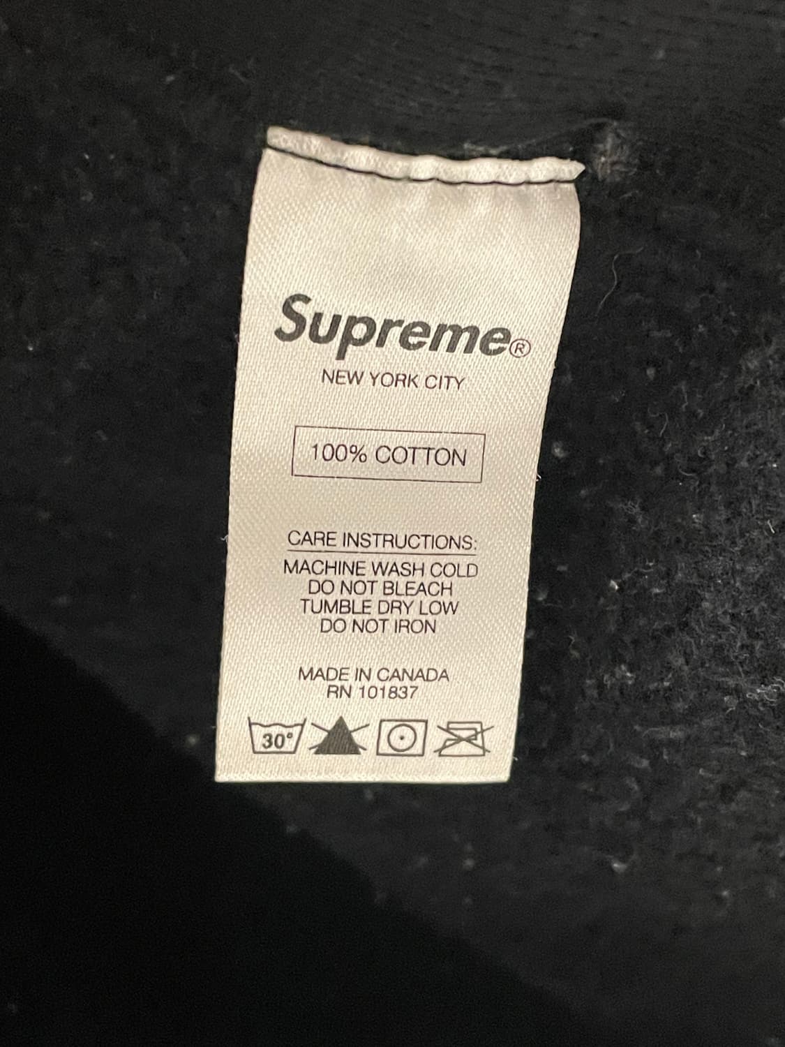 Supreme 16FW 더 워 리포트 후드 블랙 상품이미지4