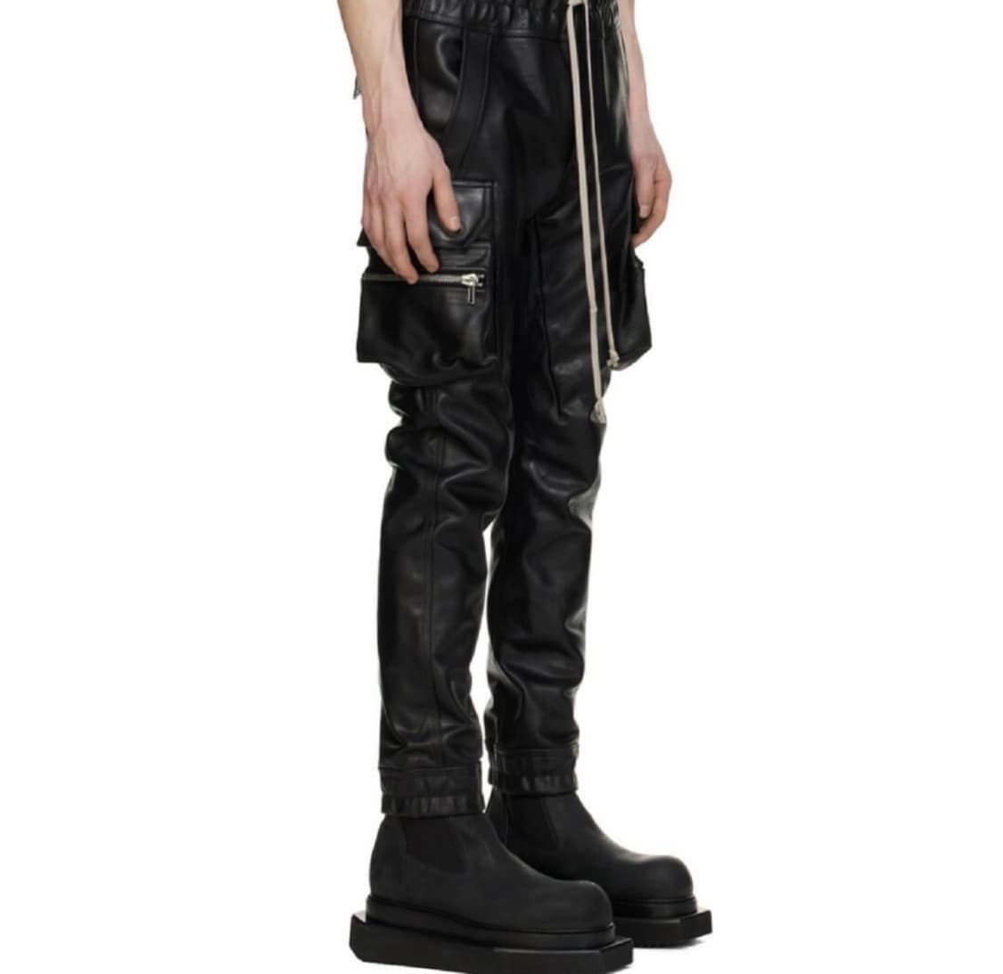 미품 rickowens mastodon cargoleather 팬츠 46 상품이미지6