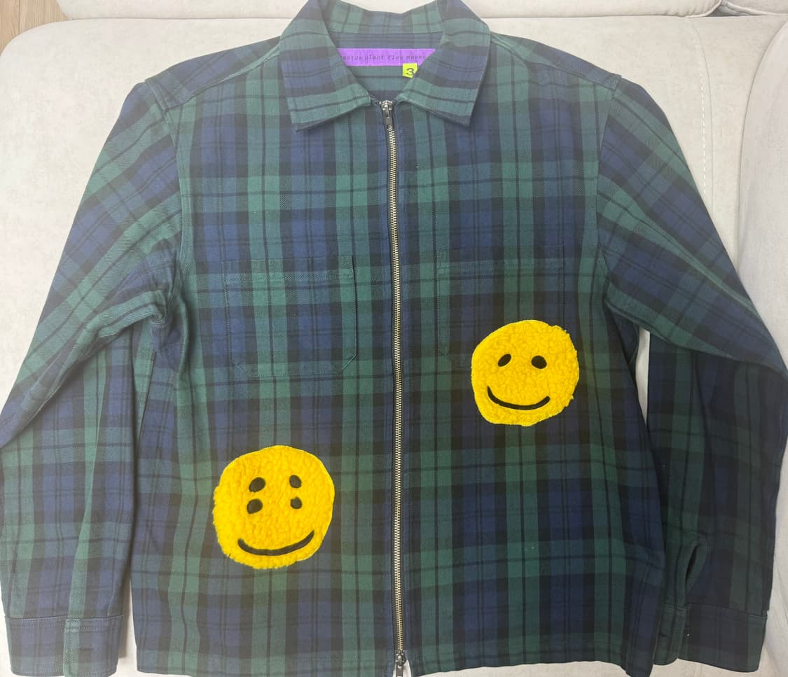 CPFM x 휴먼메이드 Black watch Zip work Jacket 상품이미지2