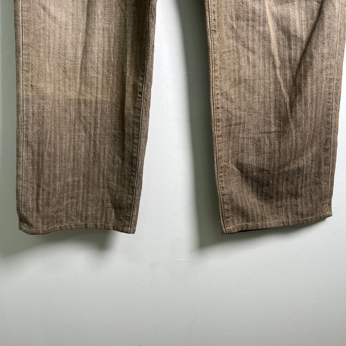 랭글러 빈티지 해링본 스트라이프 데님팬츠 M 상품이미지4