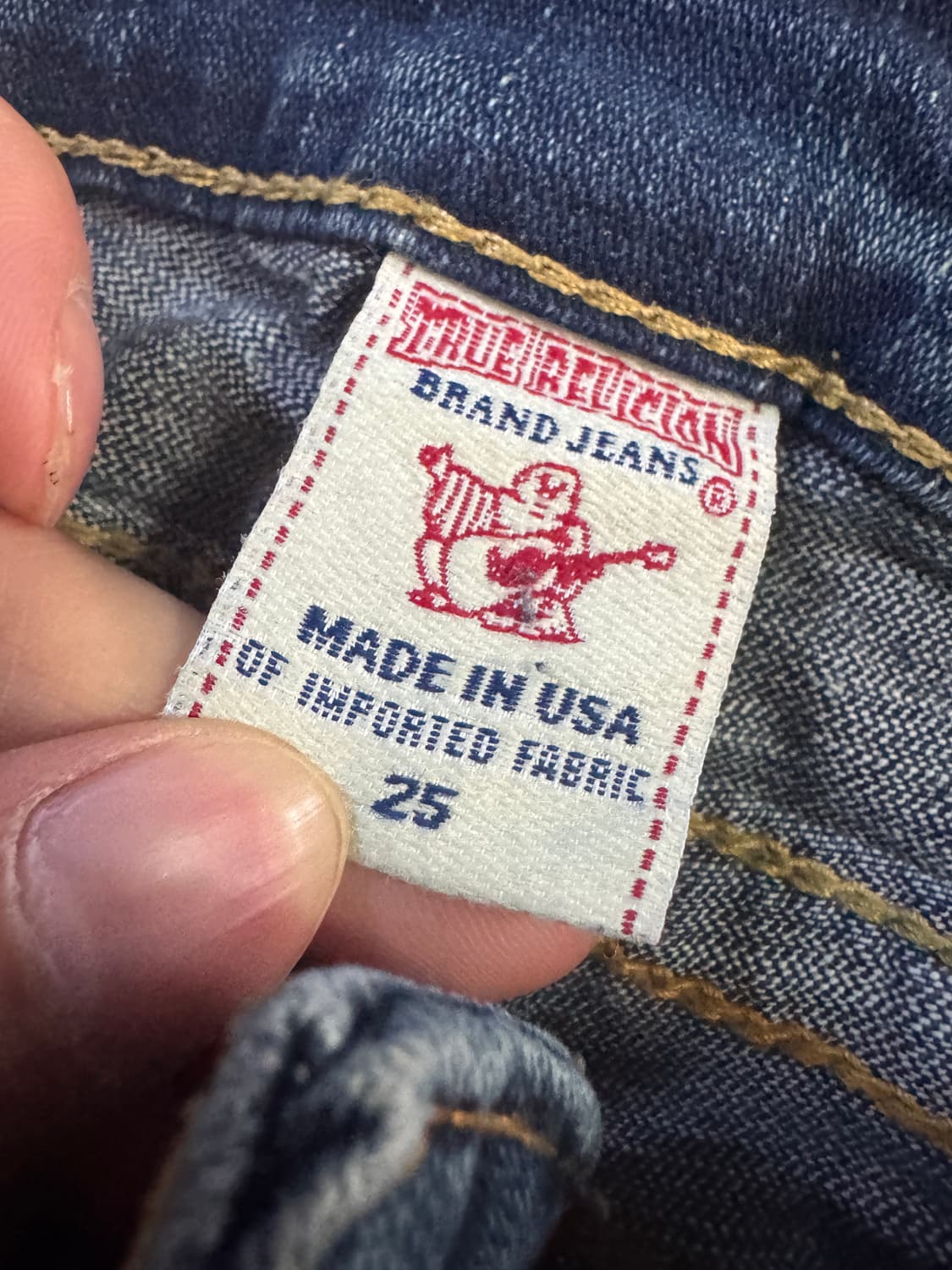 여성 트루릴리전 빈티지 워싱 조이 부츠컷 데님팬츠 상품이미지3