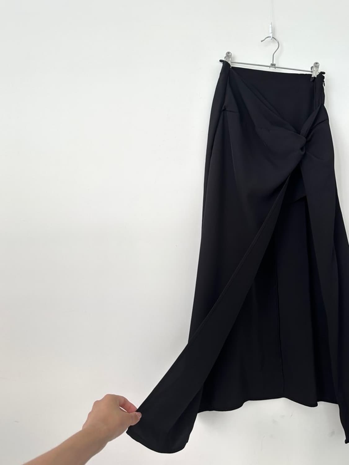Twist mini & long skirt / black 상품이미지5