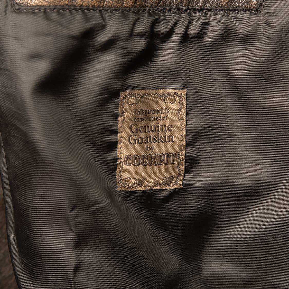 [3XL] COCKPIT USA A-2 레더 플라이트 자켓 고트스킨  상품이미지6