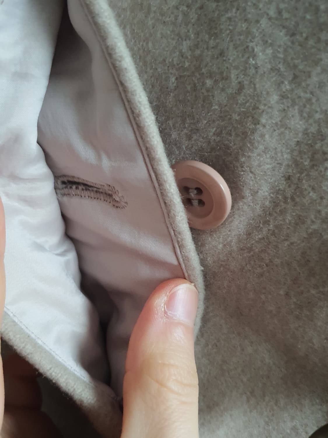 [모리걸] 베이지 후드 떡볶이 코트 일본빈티지 상품이미지3