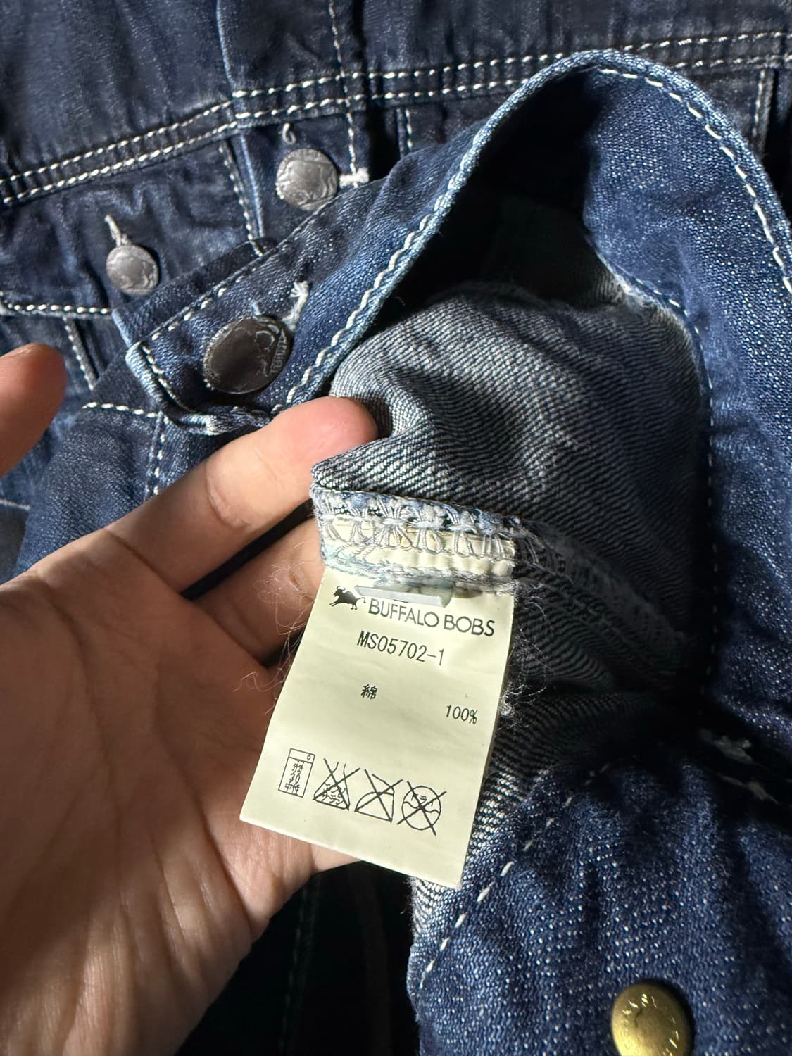 BUFFALO BOBS Crack Wash Denim Jacket 상품이미지5