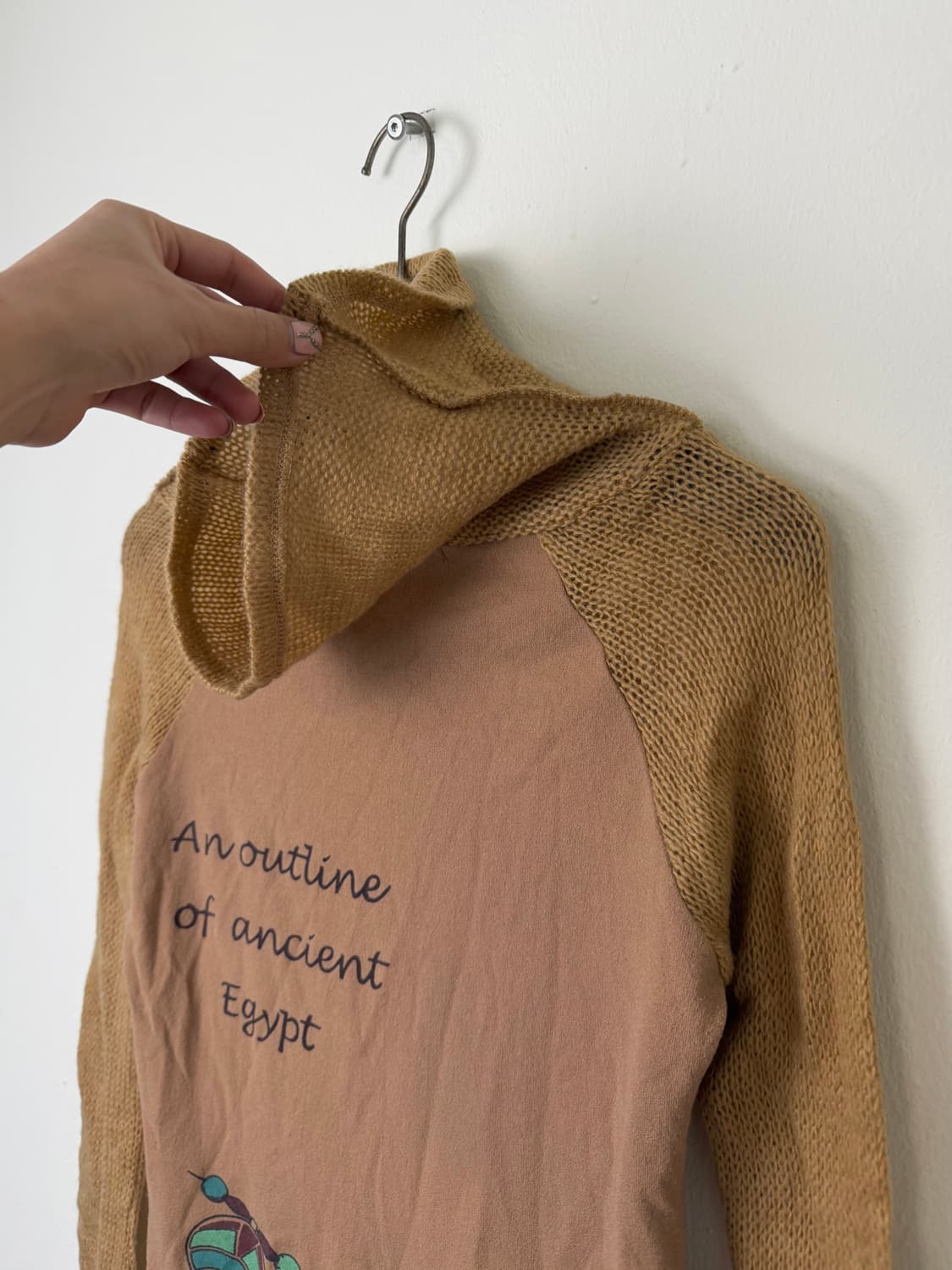 JPN 니트 믹스드 탑 상품이미지3