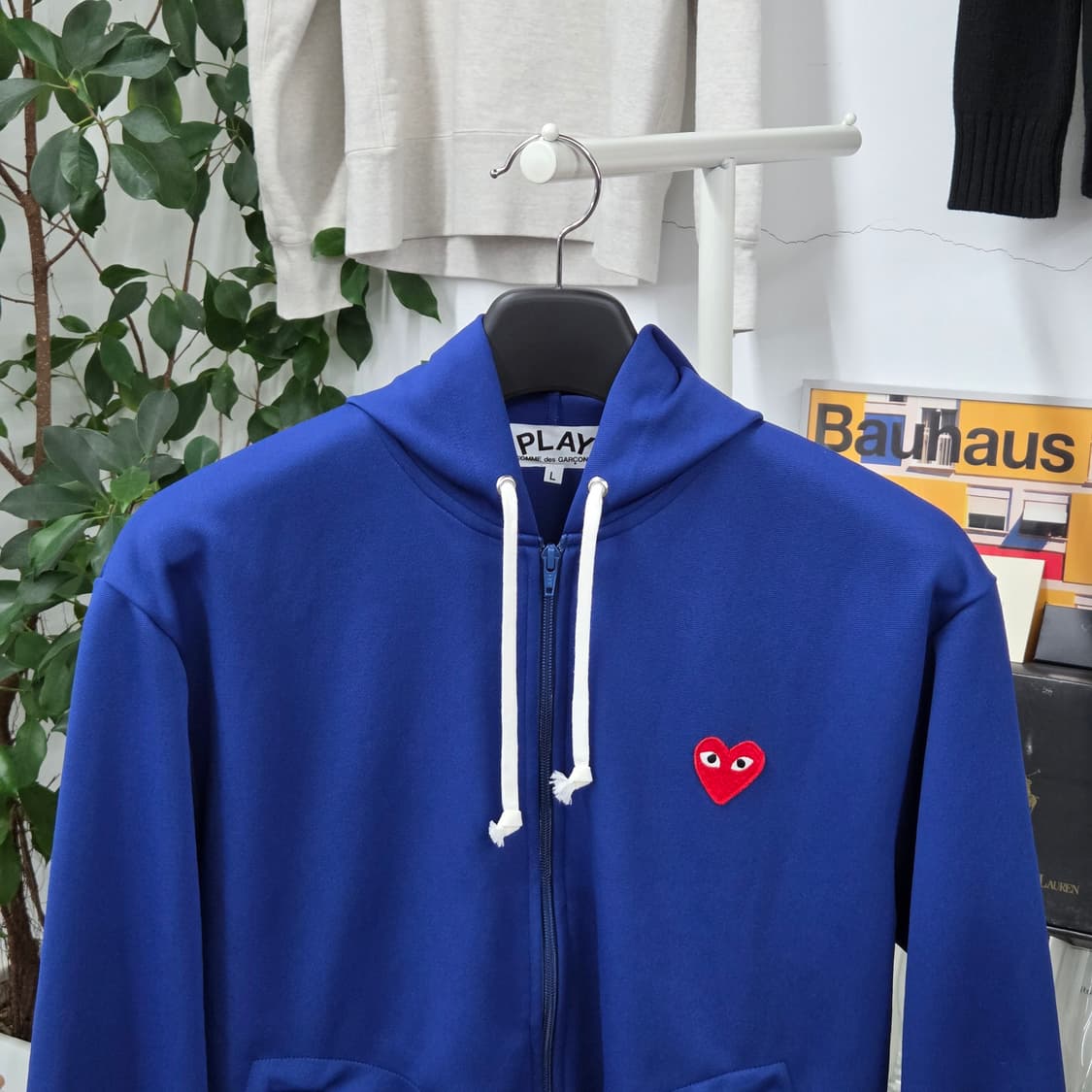 꼼데가르송 후드집업 L 상품이미지2