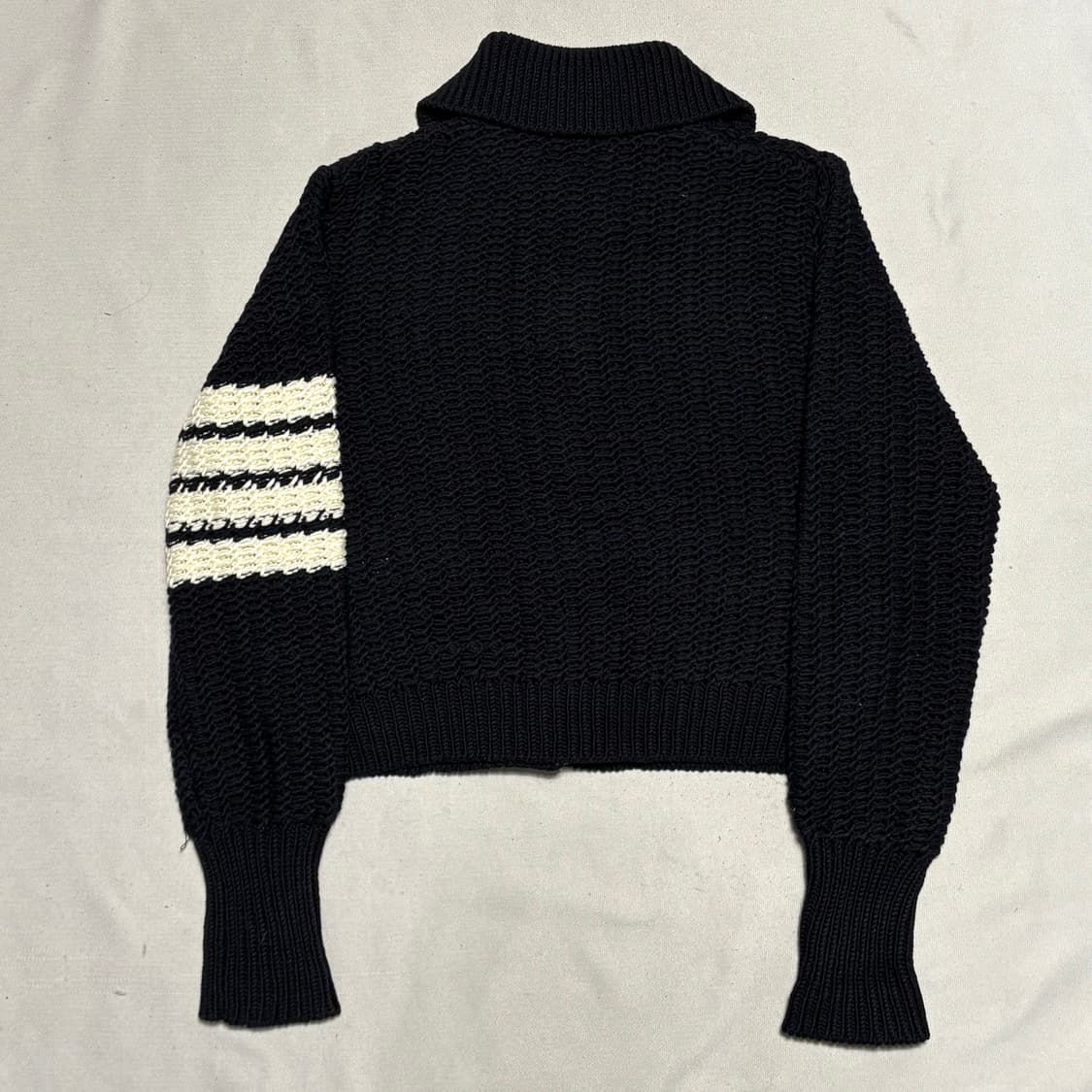 40 톰브라운 여성용 네이비 케이블 니트 가디건 상품이미지3