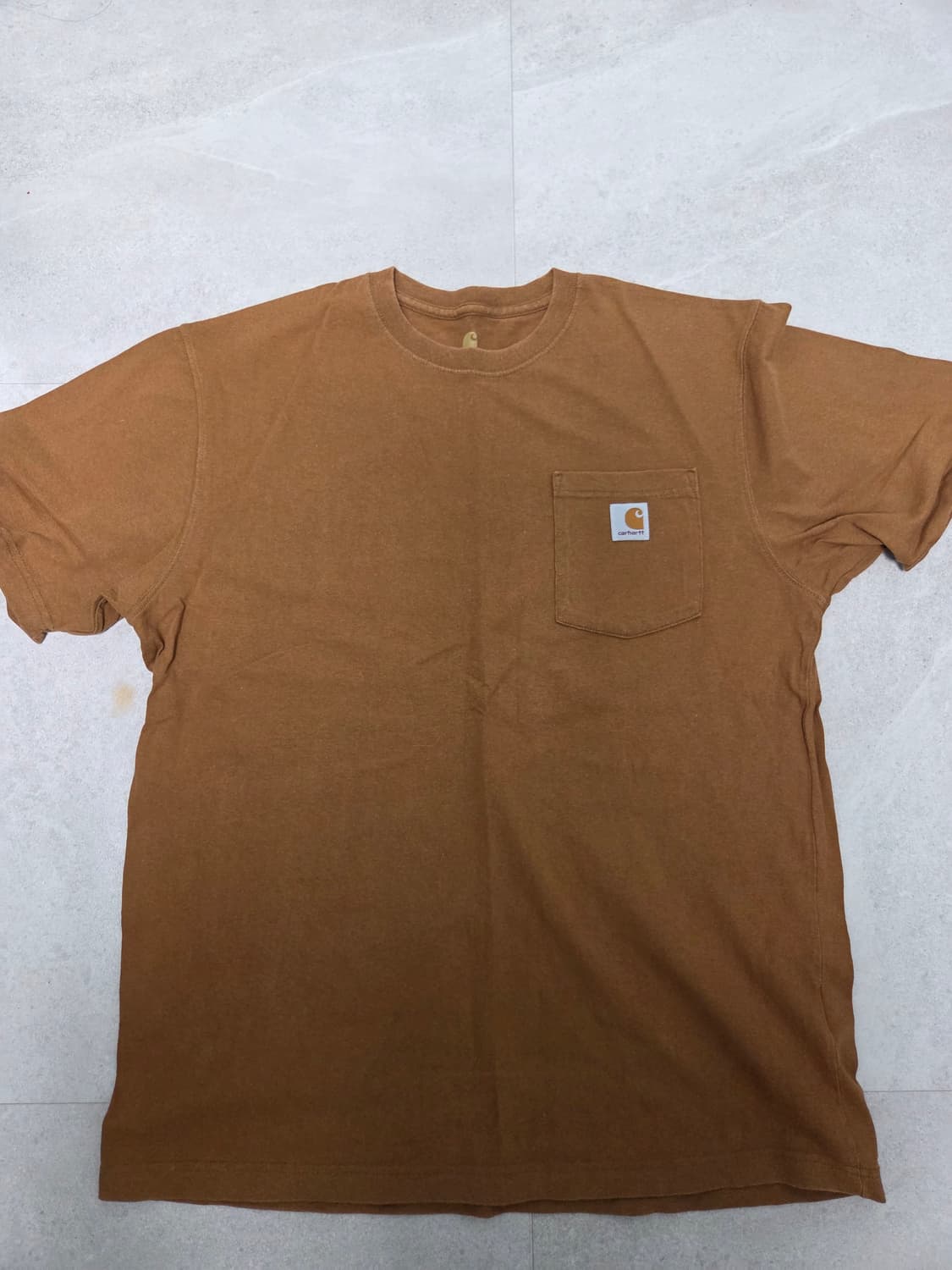칼하트 오리지널핏 반팔티 브라운 상품이미지1