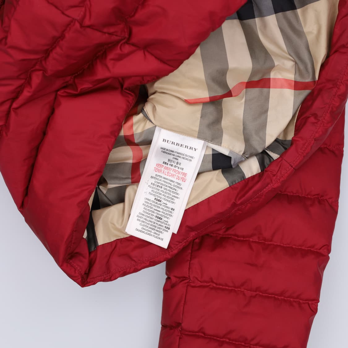 [4Y] 버버리 키즈아동 벨트 구스다운 패딩점퍼 1223H2 상품이미지4