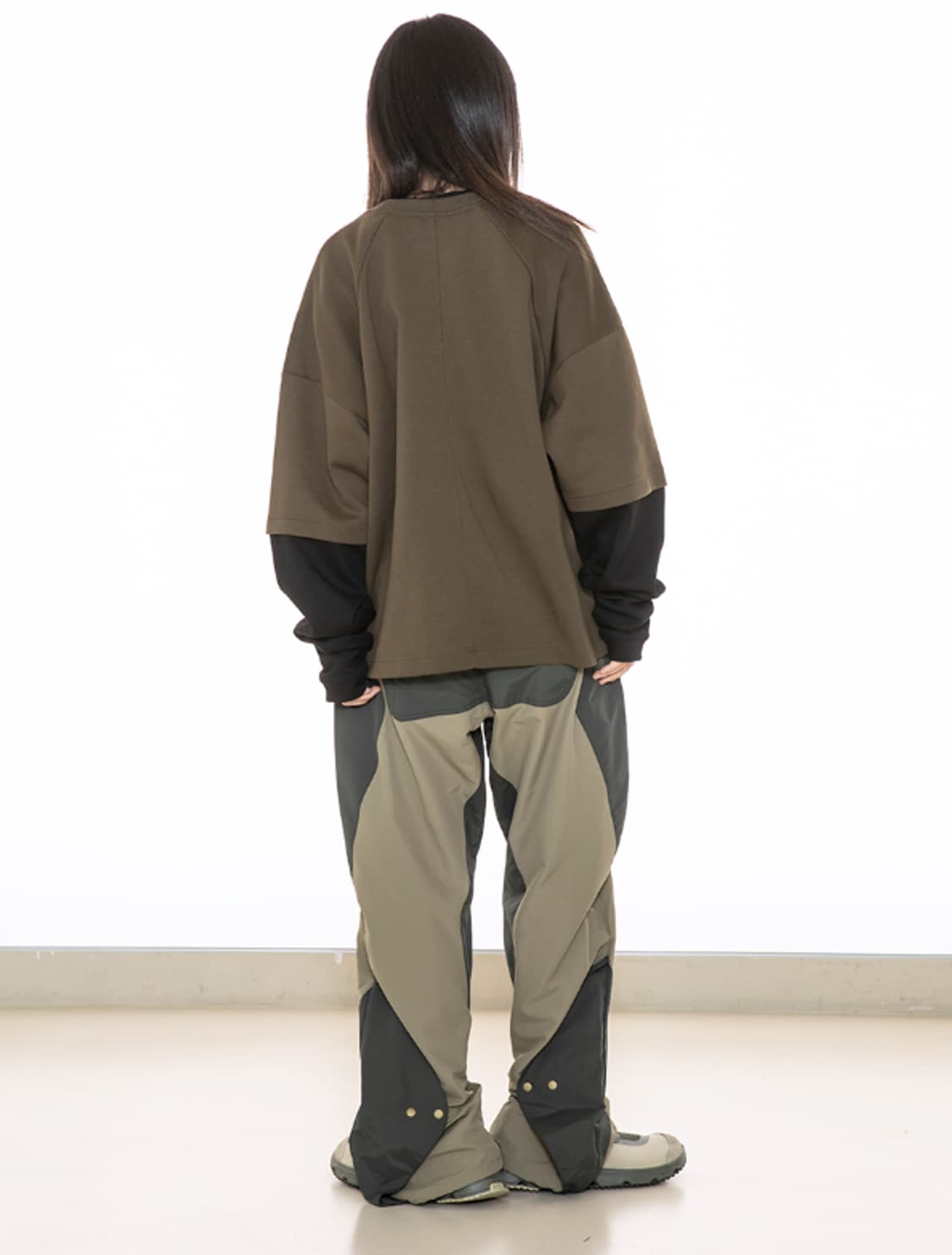 글랙 GP043 디노 패널 나일론 팬츠 카키 베이지 L 상품이미지3