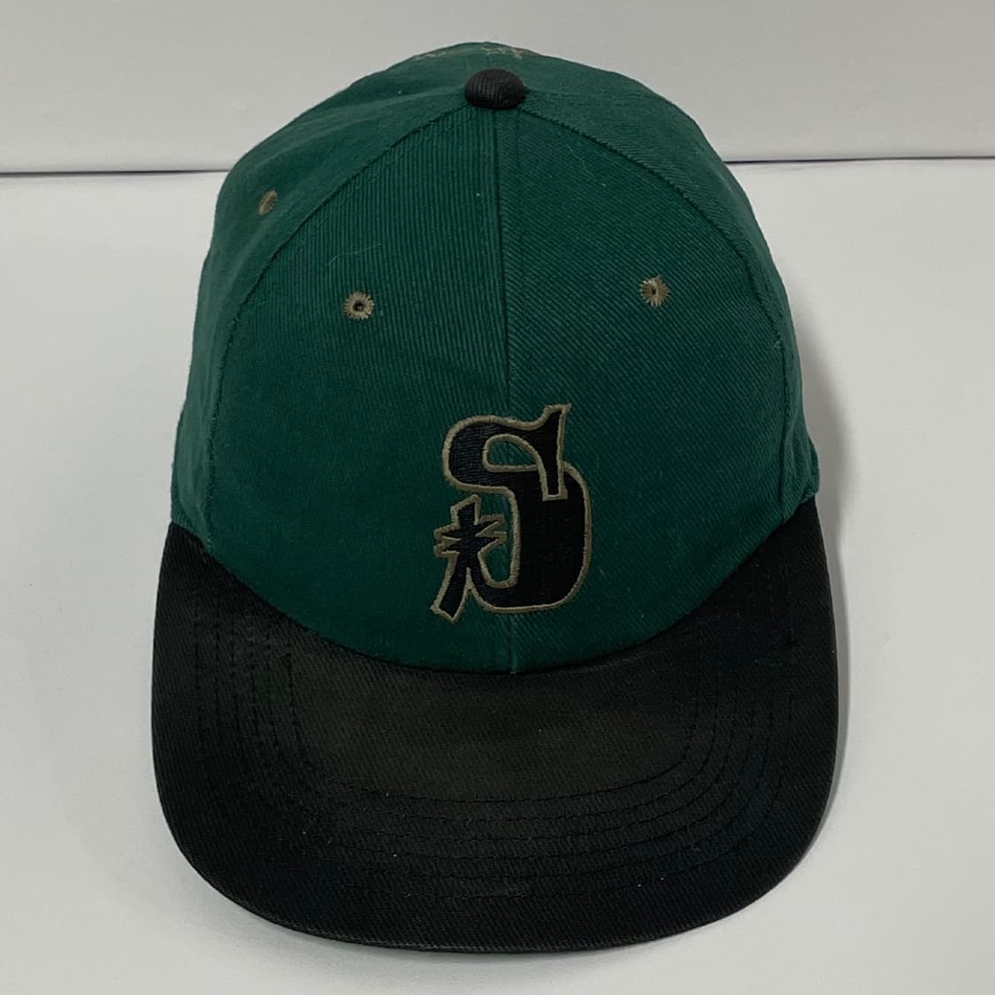 90s Stussy S logo two-tone cap  상품이미지1
